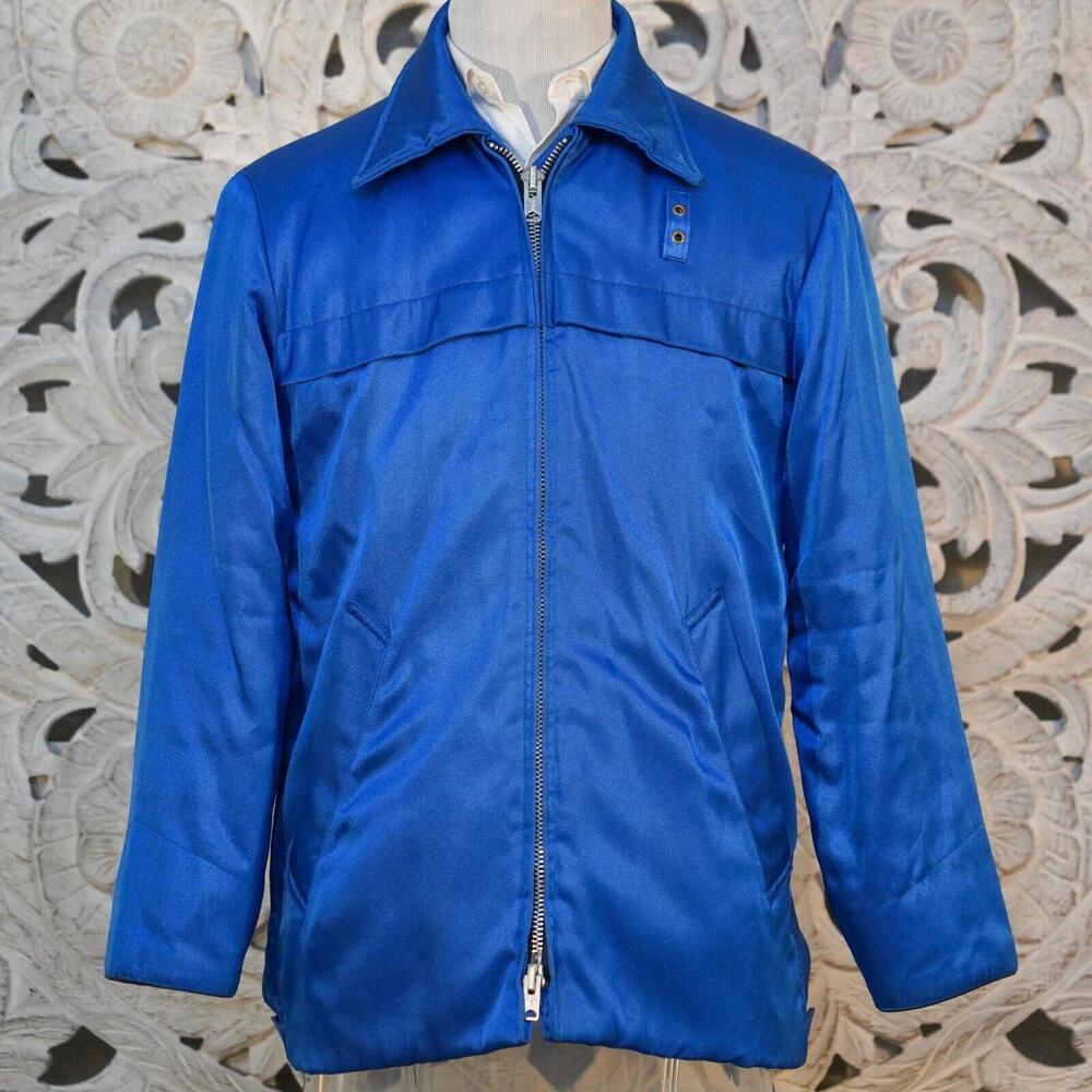 Vintage Sportscaster Seattle Blue Hunting Jacket with Quilted Lining Size M 40